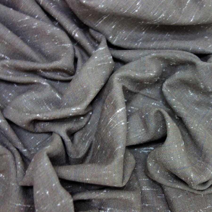 Sal Mare tesut manual din Lână Angora & Merino - Pure Gray - Snowflakes -> Cod: SALANG012 - Sal din Lana Angora & Merino
