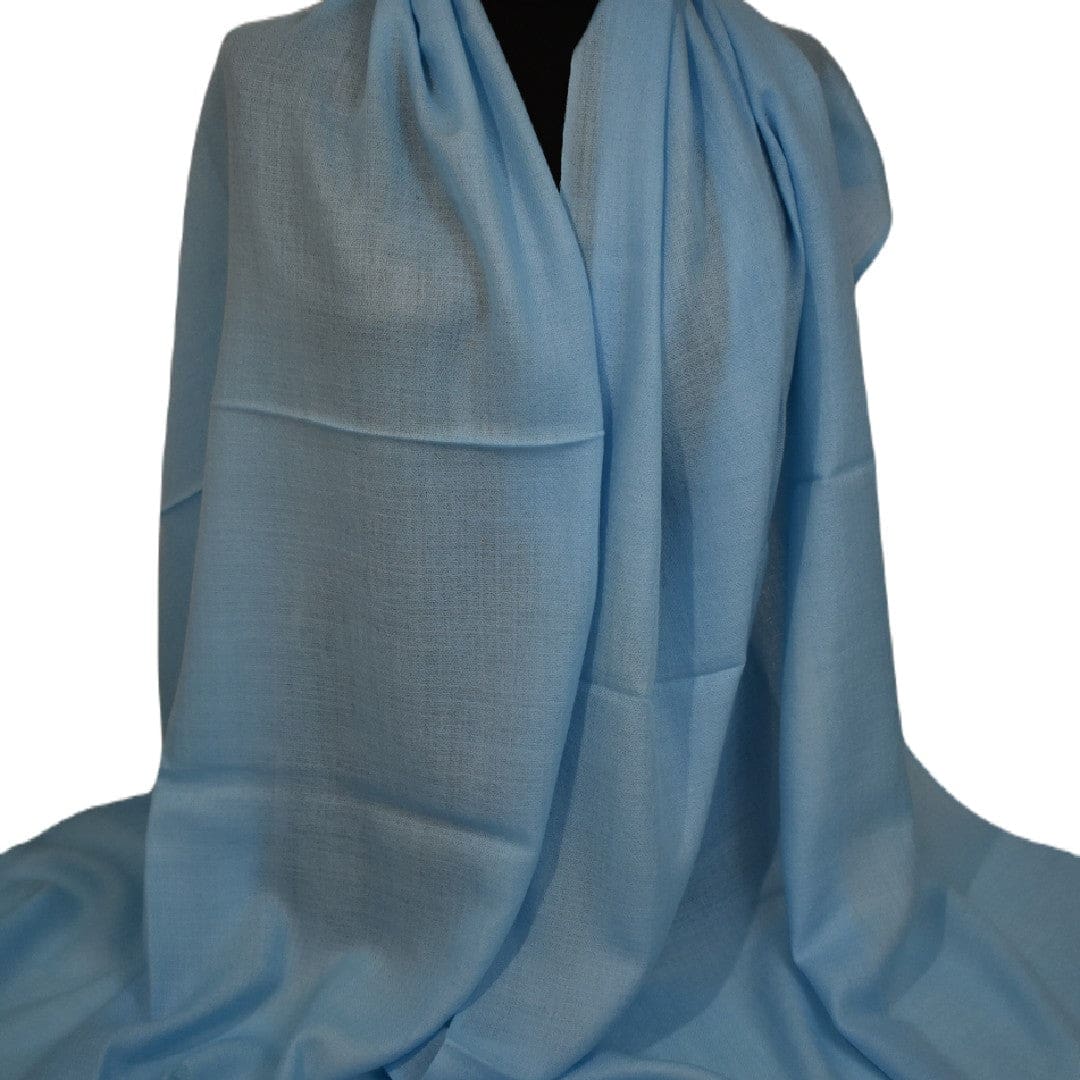 Sal Premium confectionat din 100% Lana Cashmere -Ivory Alb- Cod: CASHLIGHTBLUE - Saluri Cashmere