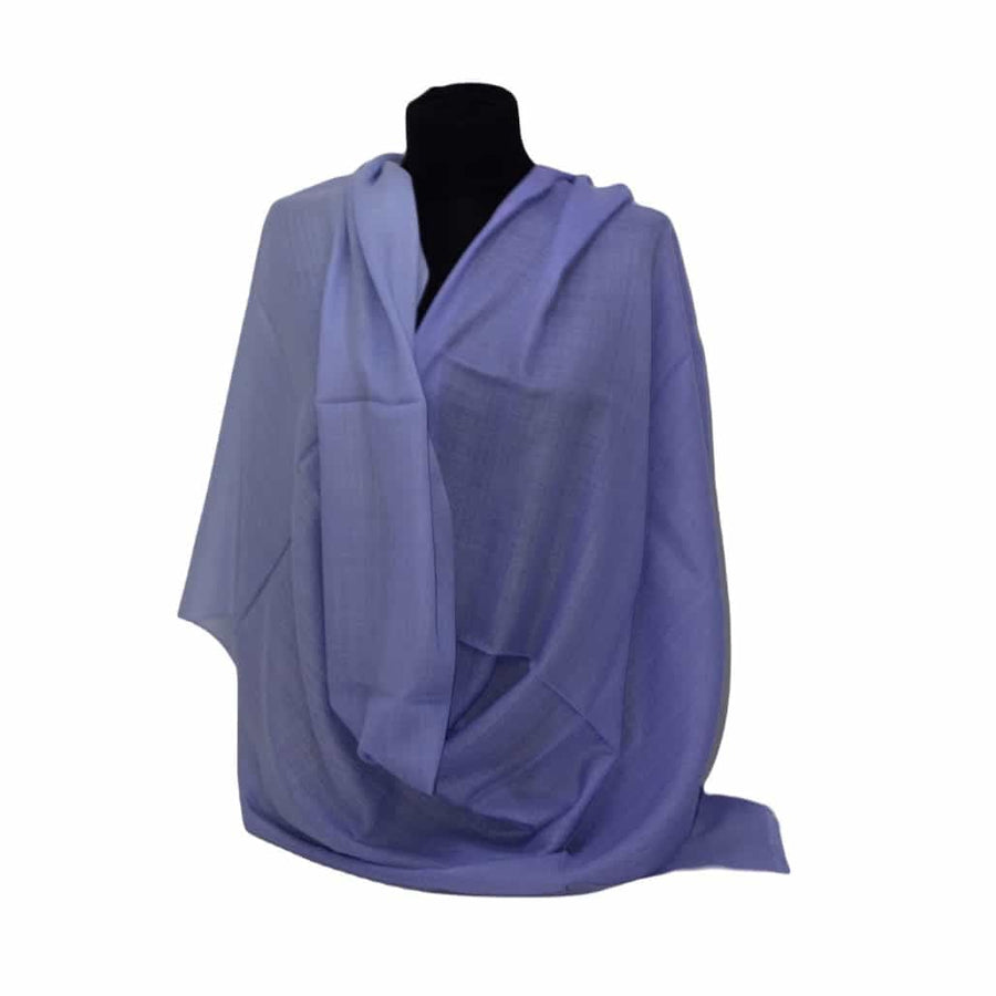 Sal Premium confectionat din 100% Lana Cashmere - Ombre Double Color Shade - Purple Blue & Blue Ciel - sal cashmere ombre design