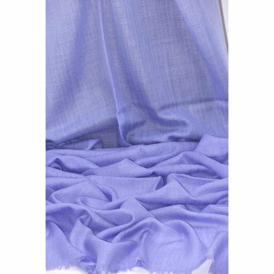 Sal Premium confectionat din 100% Lana Cashmere - Ombre Double Color Shade - Purple Blue & Blue Ciel - sal cashmere ombre design