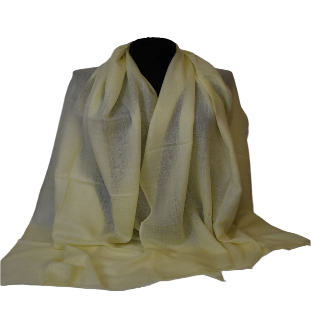 Sal Premium confectionat din Lana Cashmere -Buttermilk - Cod:CASHJAN5 - Saluri Cashmere