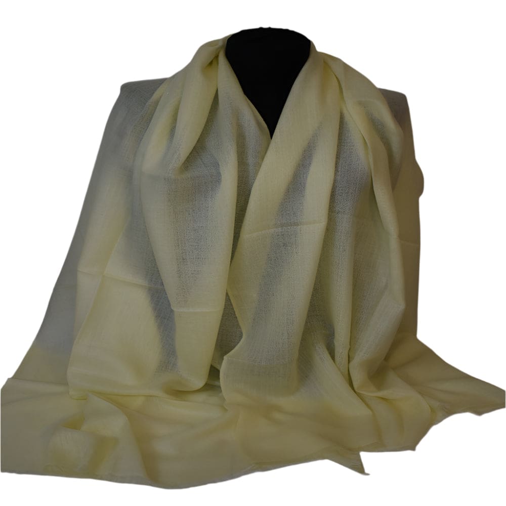 Sal Premium confectionat din Lana Cashmere -Buttermilk - Cod:CASHJAN5 - Saluri Cashmere