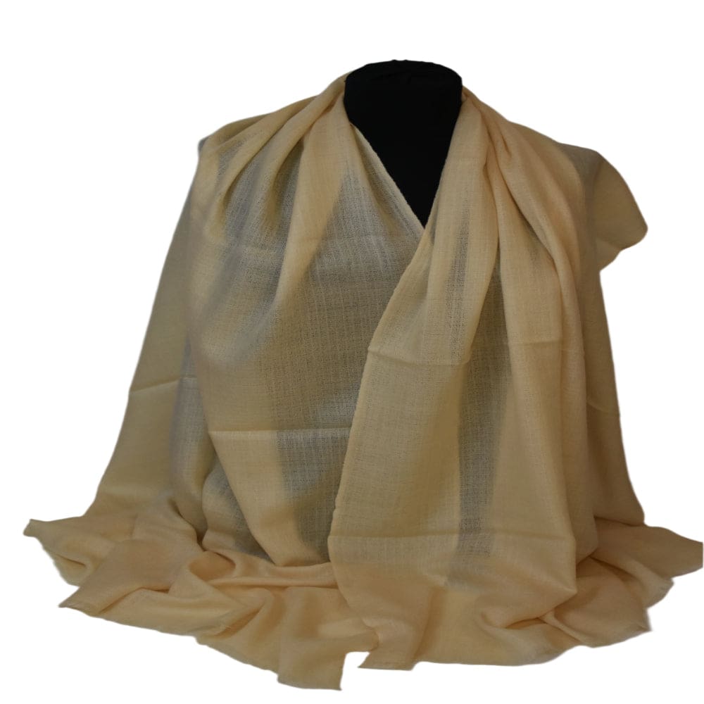 Sal Premium confectionat din Lana Cashmere -Galben Pal - Cod: CASHJAN1 - Saluri Cashmere