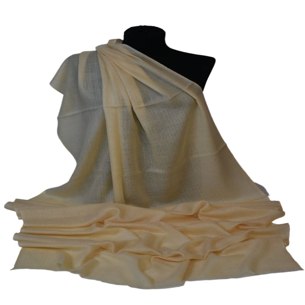 Sal Premium confectionat din Lana Cashmere -Galben Pal - Cod: CASHJAN1 - Saluri Cashmere