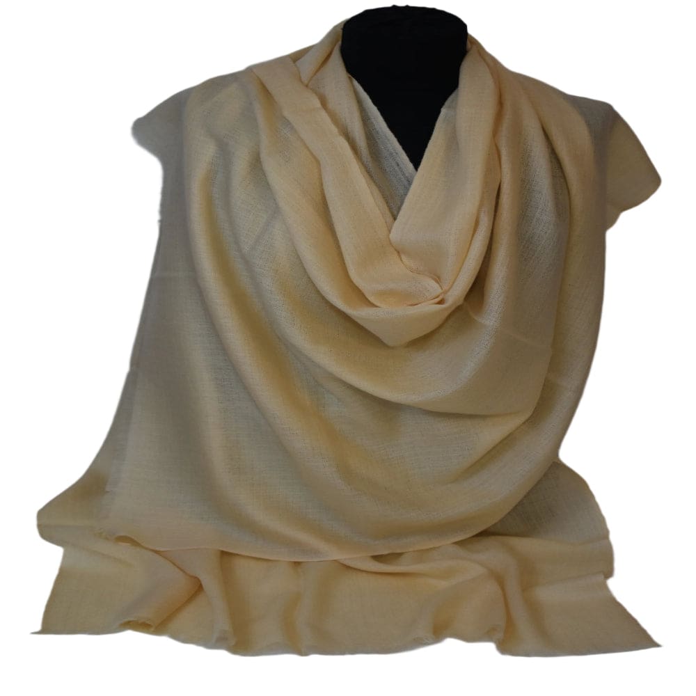 Sal Premium confectionat din Lana Cashmere -Galben Pal - Cod: CASHJAN1 - Saluri Cashmere