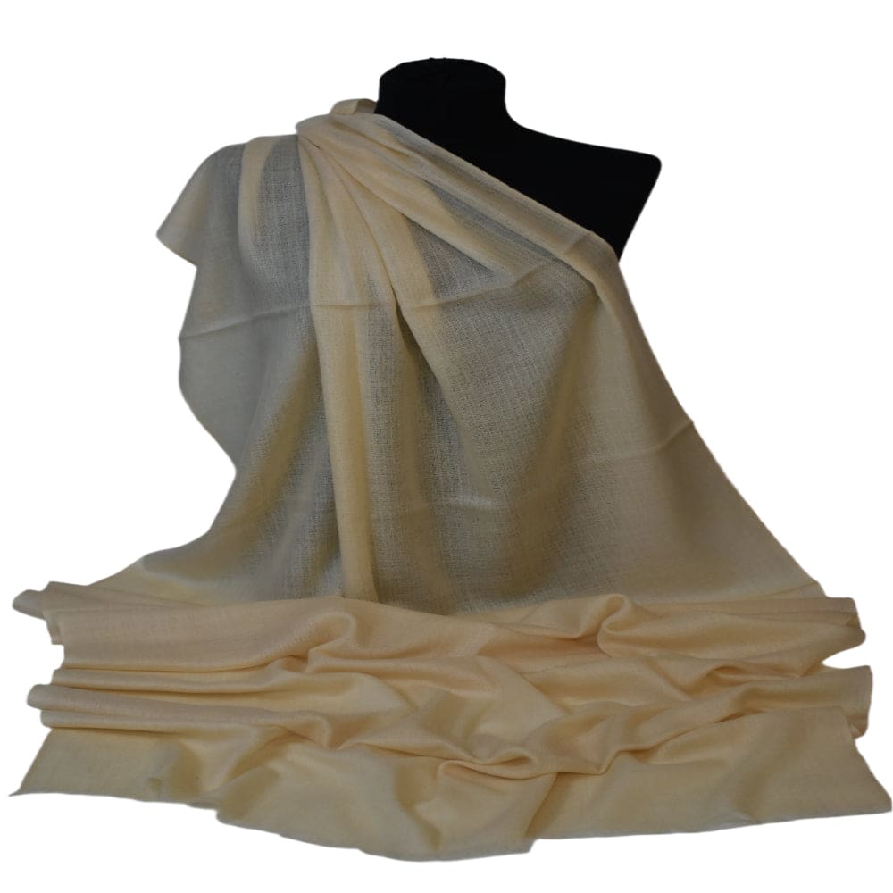 Sal Premium confectionat din Lana Cashmere -Galben Pal - Cod: CASHJAN1 - Saluri Cashmere