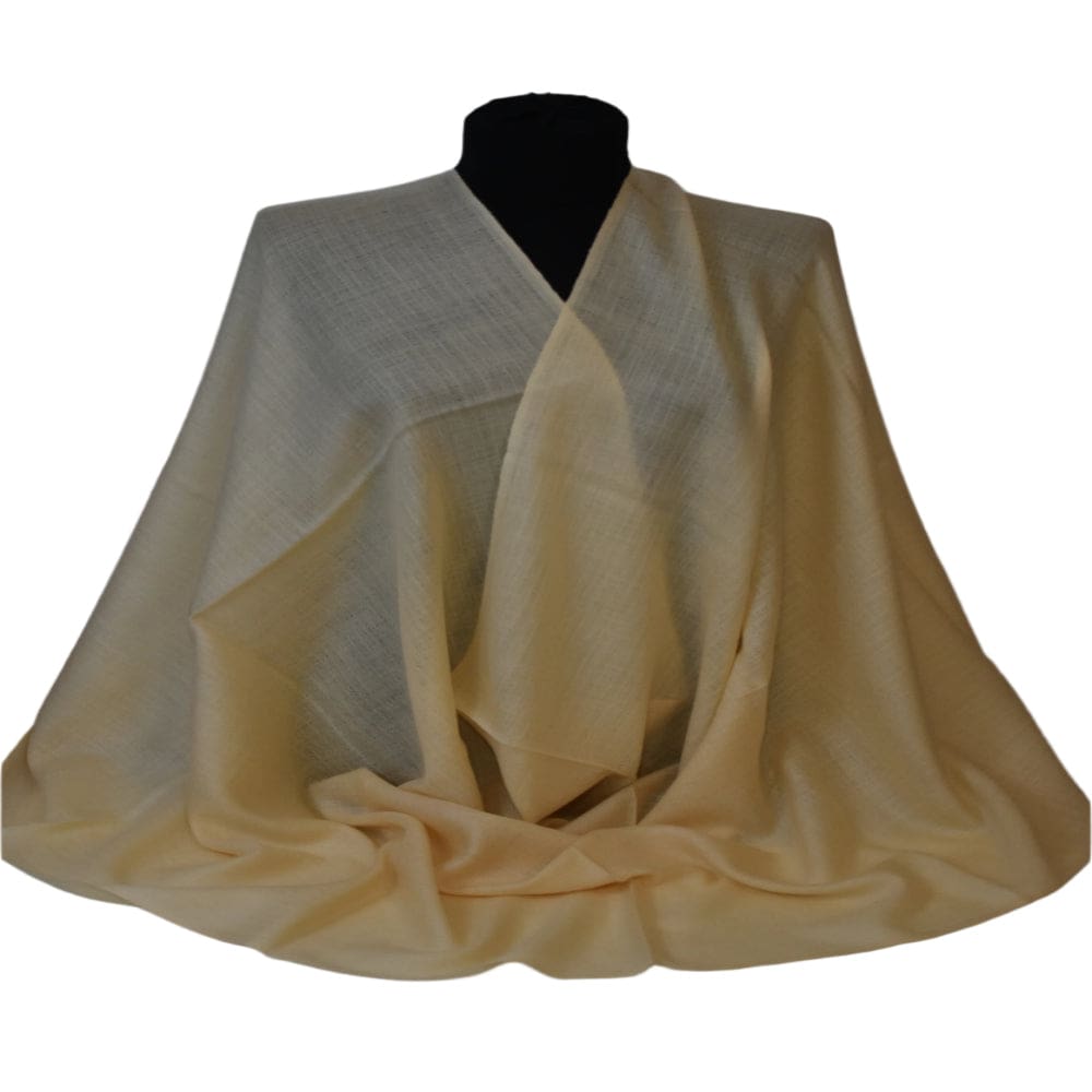 Sal Premium confectionat din Lana Cashmere -Galben Pal - Cod: CASHJAN1 - Saluri Cashmere