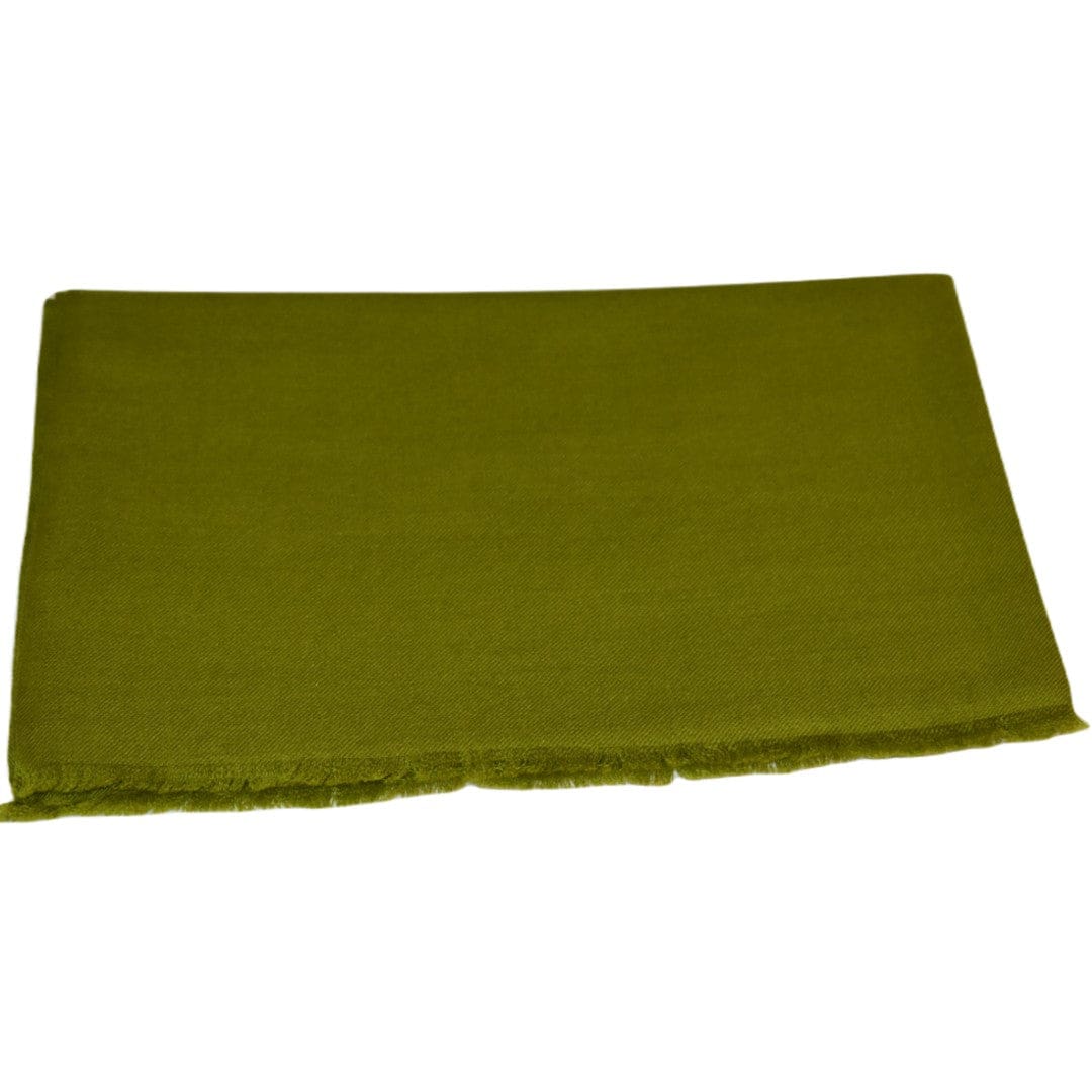 Sal Premium confectionat din Lana Cashmere - Verde Kaki -> Cod: CASHSILK180 - Sal din Cashmere
