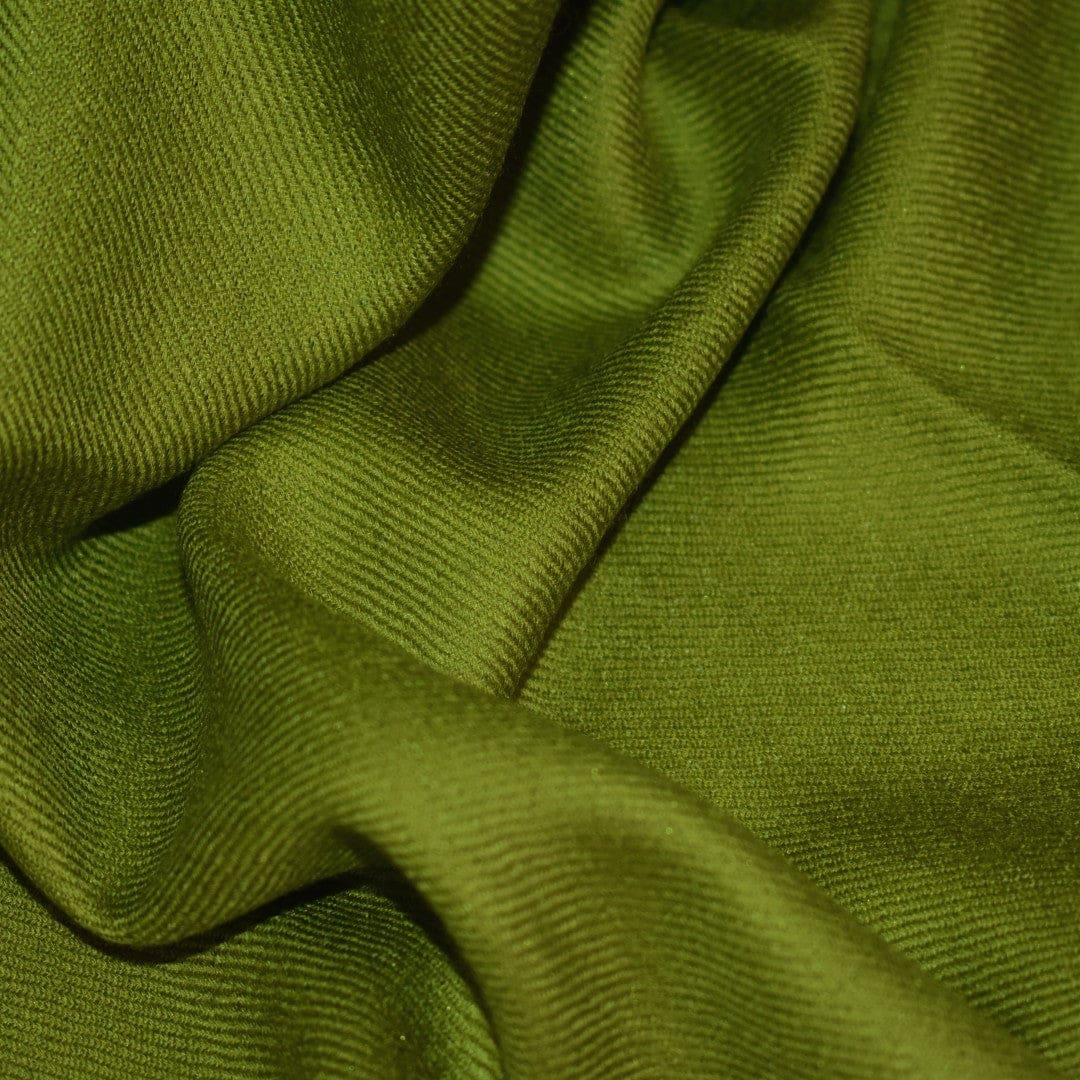 Sal Premium confectionat din Lana Cashmere - Verde Kaki -> Cod: CASHSILK180 - Sal din Cashmere