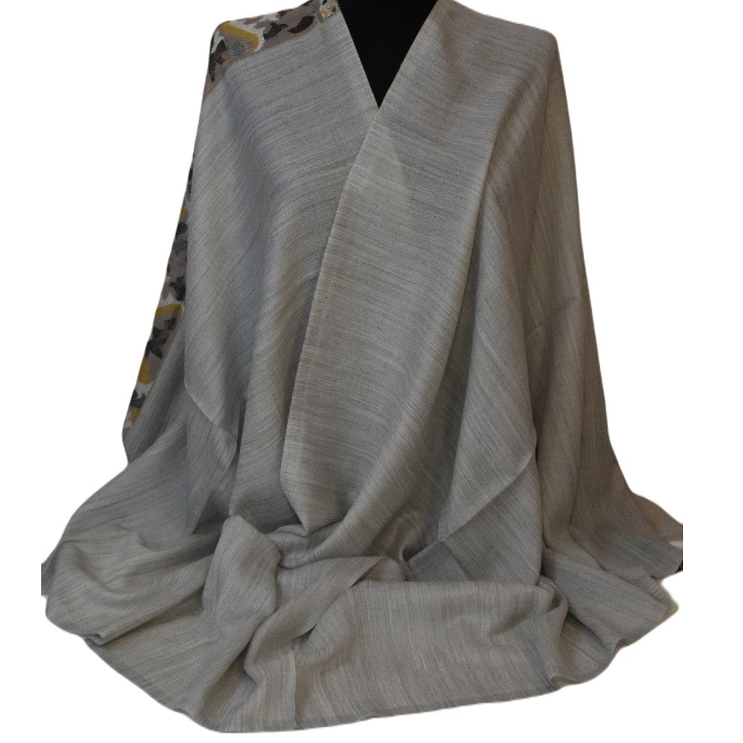Sal Premium extrafin confectionat din Lana Cashmere & Matase Naturala ->Steel Gray- Cod: CASHMSILK3 - sal din cashmere si matase naturala