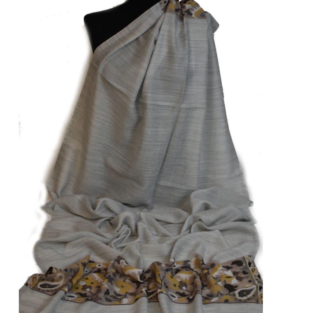 Sal Premium extrafin confectionat din Lana Cashmere & Matase Naturala ->Steel Gray- Cod: CASHMSILK3 - sal din cashmere si matase naturala