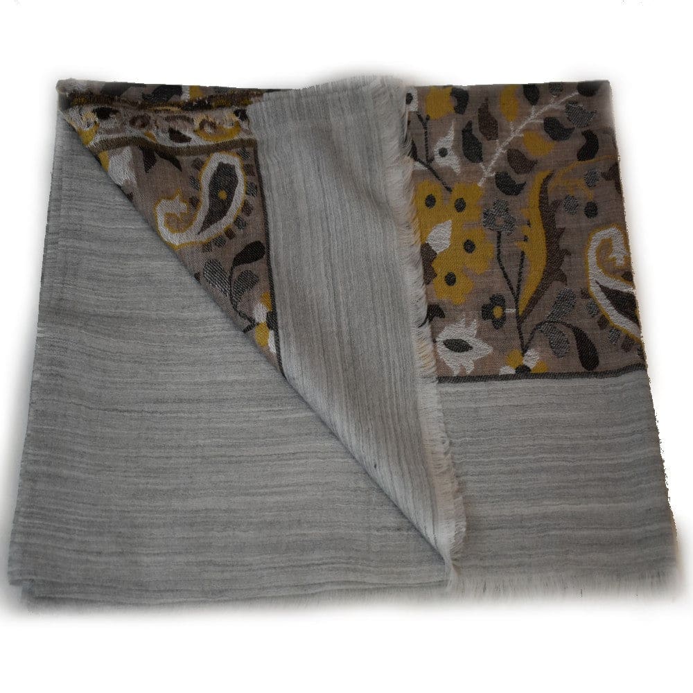 Sal Premium extrafin confectionat din Lana Cashmere & Matase Naturala ->Steel Gray- Cod: CASHMSILK3 - sal din cashmere si matase naturala