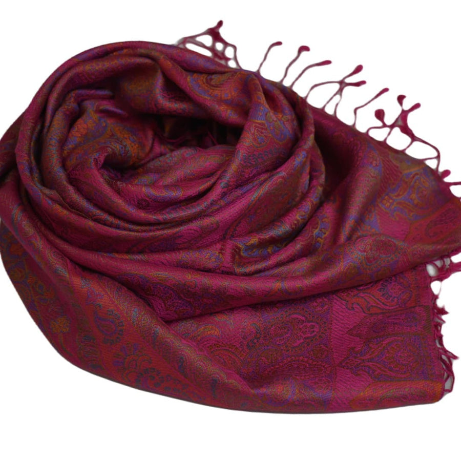 SAL Premium Jamawar din 100% Matase Naturala - Heritage -> Cod:JAMHAND6 - Sal matase naturala jamawar