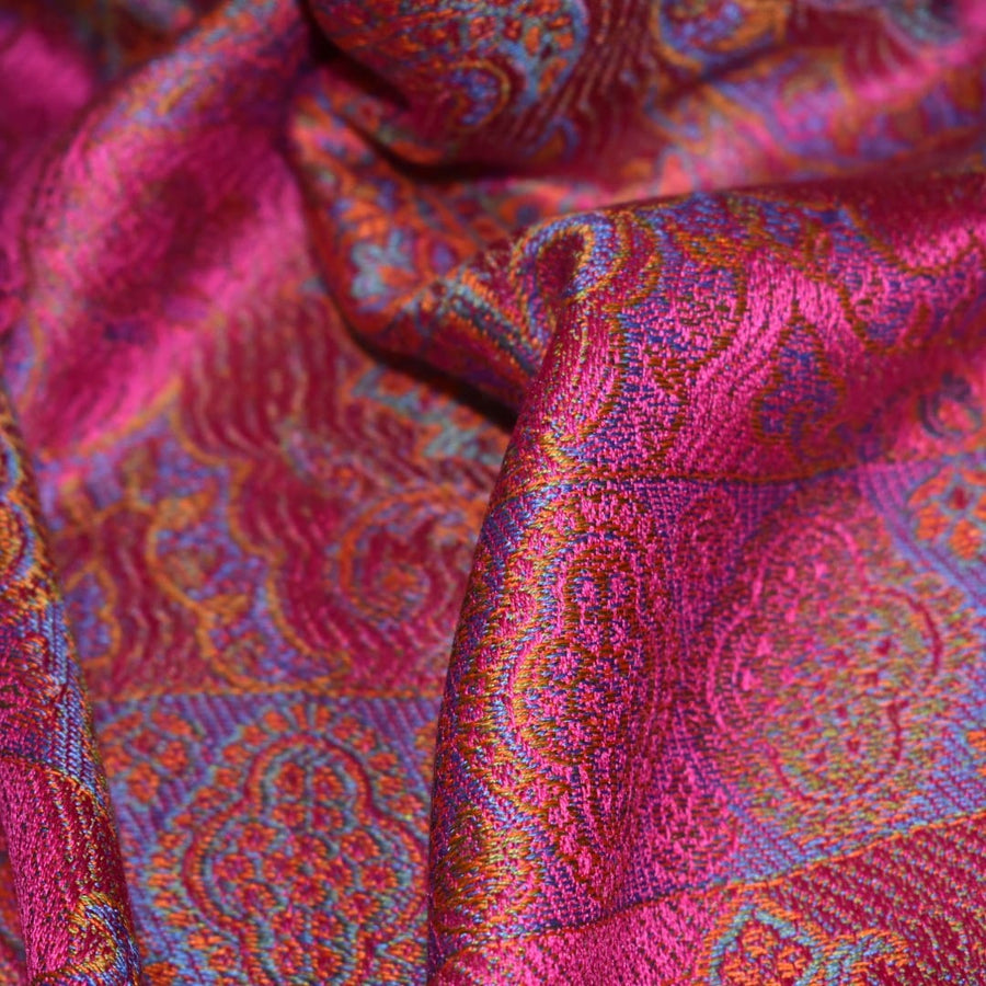 SAL Premium Jamawar din 100% Matase Naturala - Heritage -> Cod:JAMHAND6 - Sal matase naturala jamawar