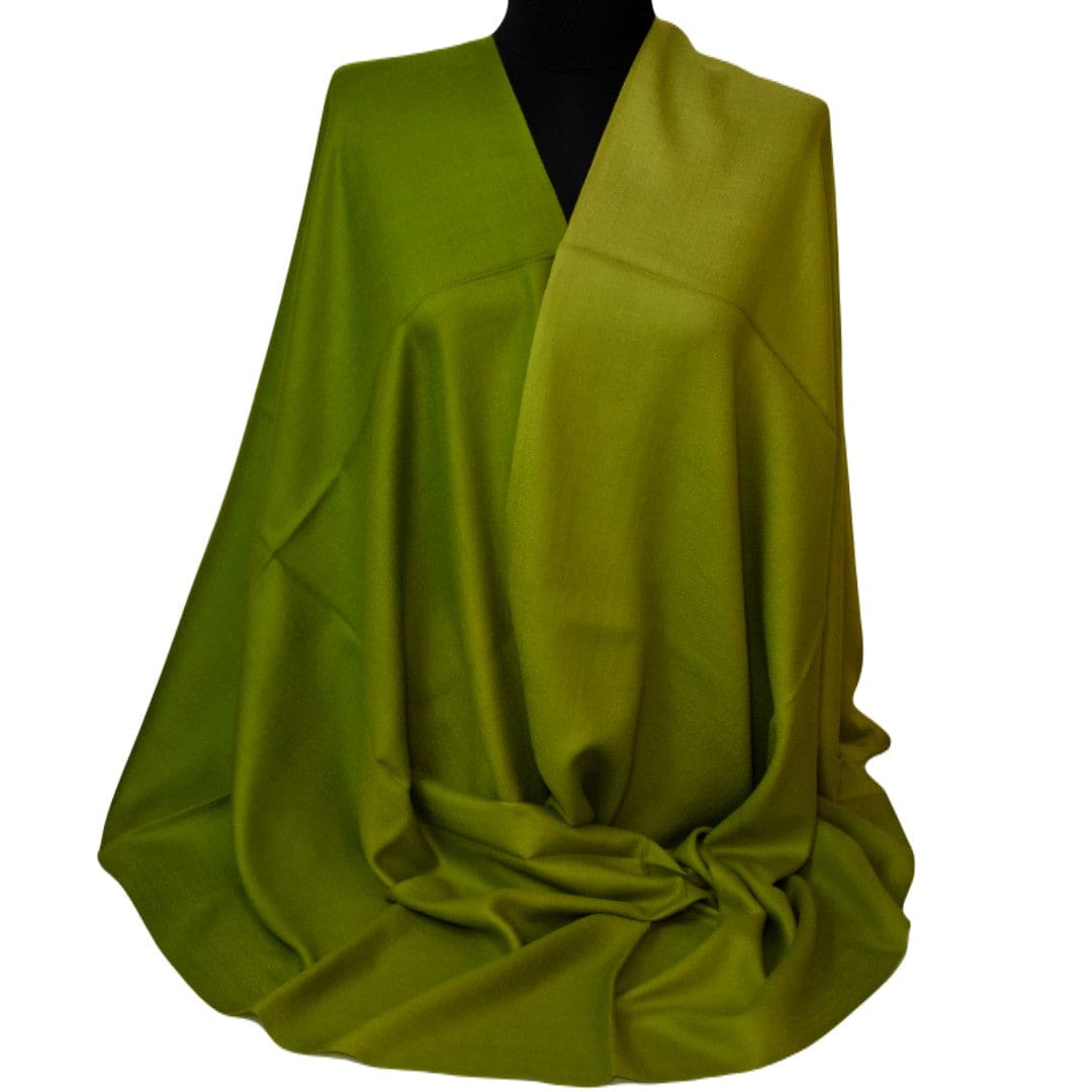 Sal Premium Lana Cashmere & Matase Naturala - Ombre Double Color Shade - Verde Army & Verde Sage -> cod: CASHMSILK11 - sal din cashmere si