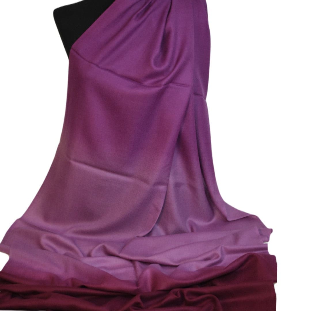 Sal Premium Lana Cashmere & Matase Naturala - Ombre Tri Color Shade ->Bordo/Burgundy- cod: CASHMSILK14 - sal cashmere ombre design