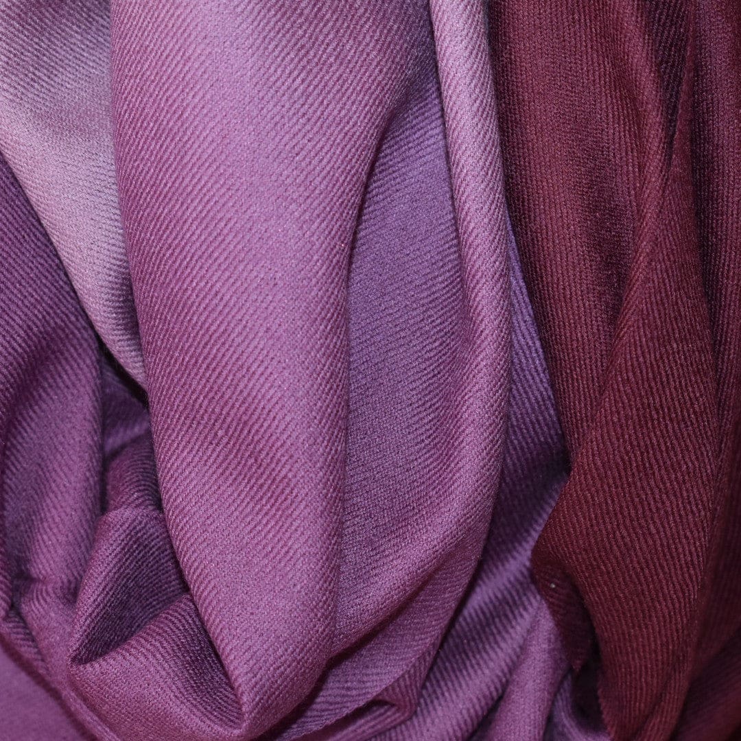 Sal Premium Lana Cashmere & Matase Naturala - Ombre Tri Color Shade ->Bordo/Burgundy- cod: CASHMSILK14 - sal cashmere ombre design