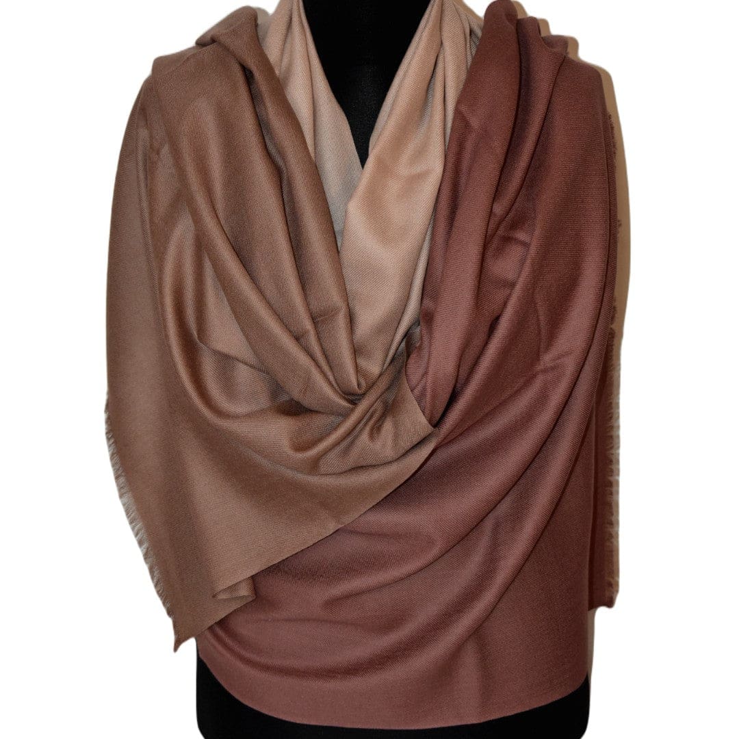 Sal Premium Lana Cashmere & Matase Naturala - Ombre Tri Color Shade -> cod: CASHMSILK12 - sal cashmere ombre design