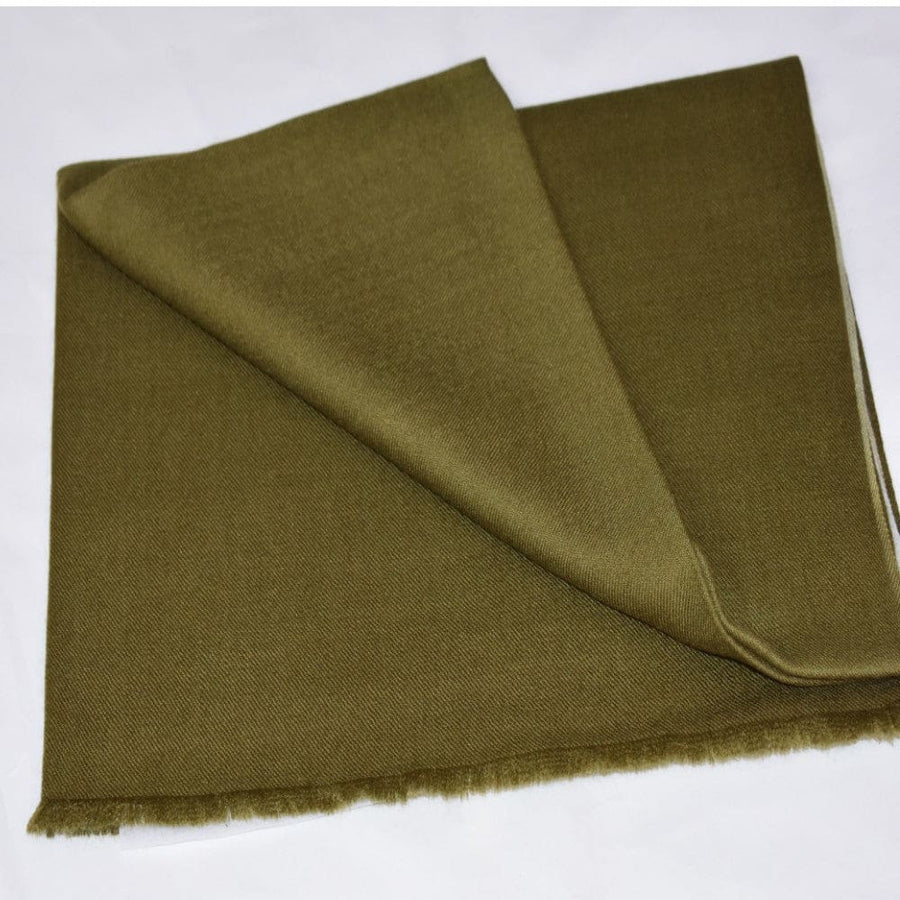 Sal Premium Lana Cashmere & Matase Naturala - Ombre Tri Color Shade ->Verde Kaki- cod: CASHMSILK16 - sal cashmere ombre design