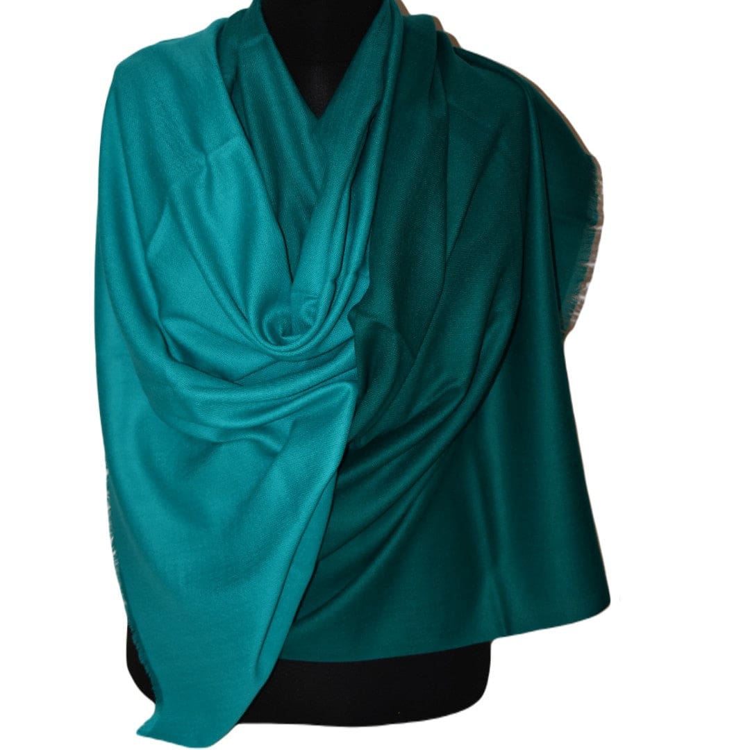 Sal Premium Lana Cashmere & Matase Naturala - Ombre Tri Color Shade ->Verde Smarald - cod: CASHMSILK177 - Saluri Cashmere