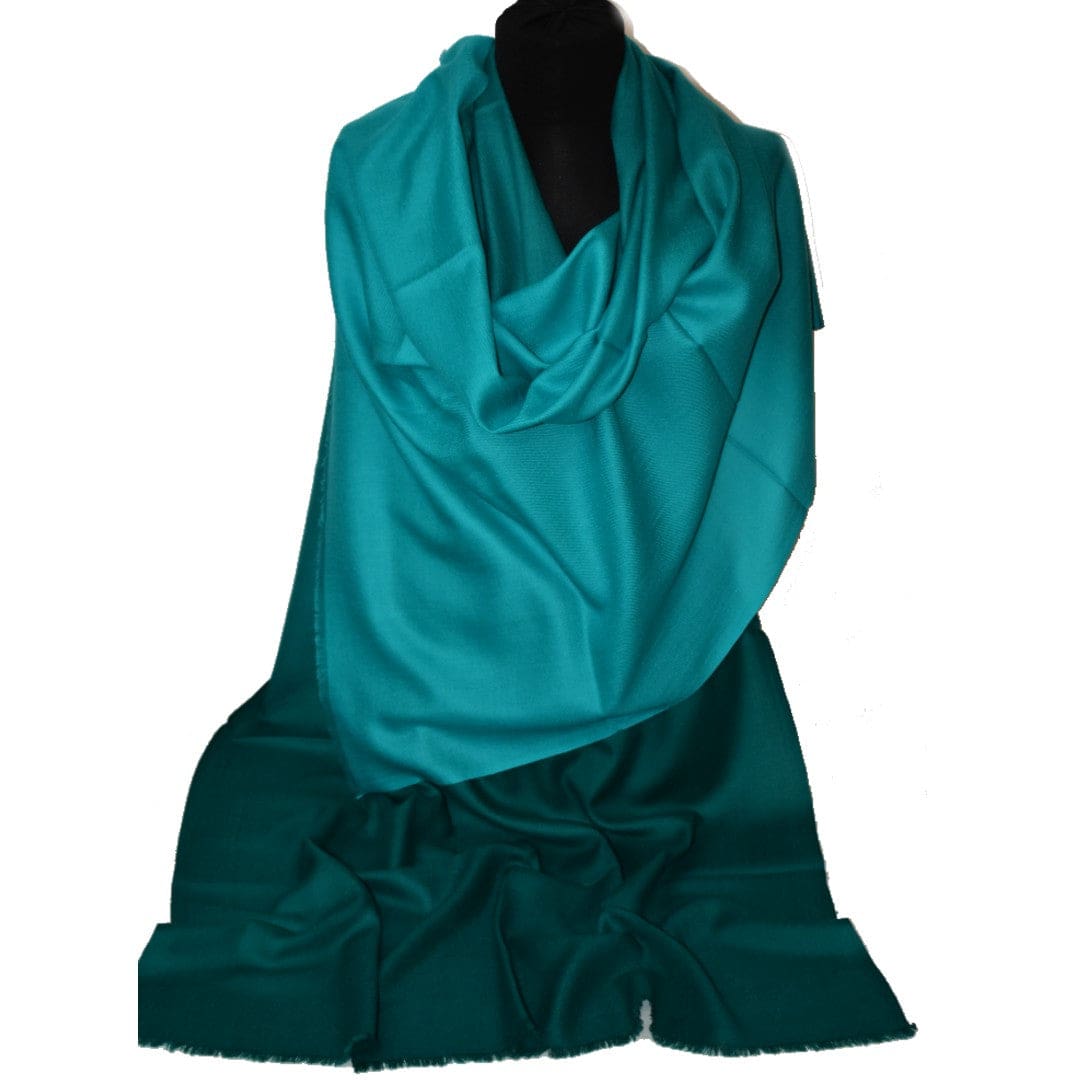 Sal Premium Lana Cashmere & Matase Naturala - Ombre Tri Color Shade ->Verde Smarald - cod: CASHMSILK177 - Saluri Cashmere