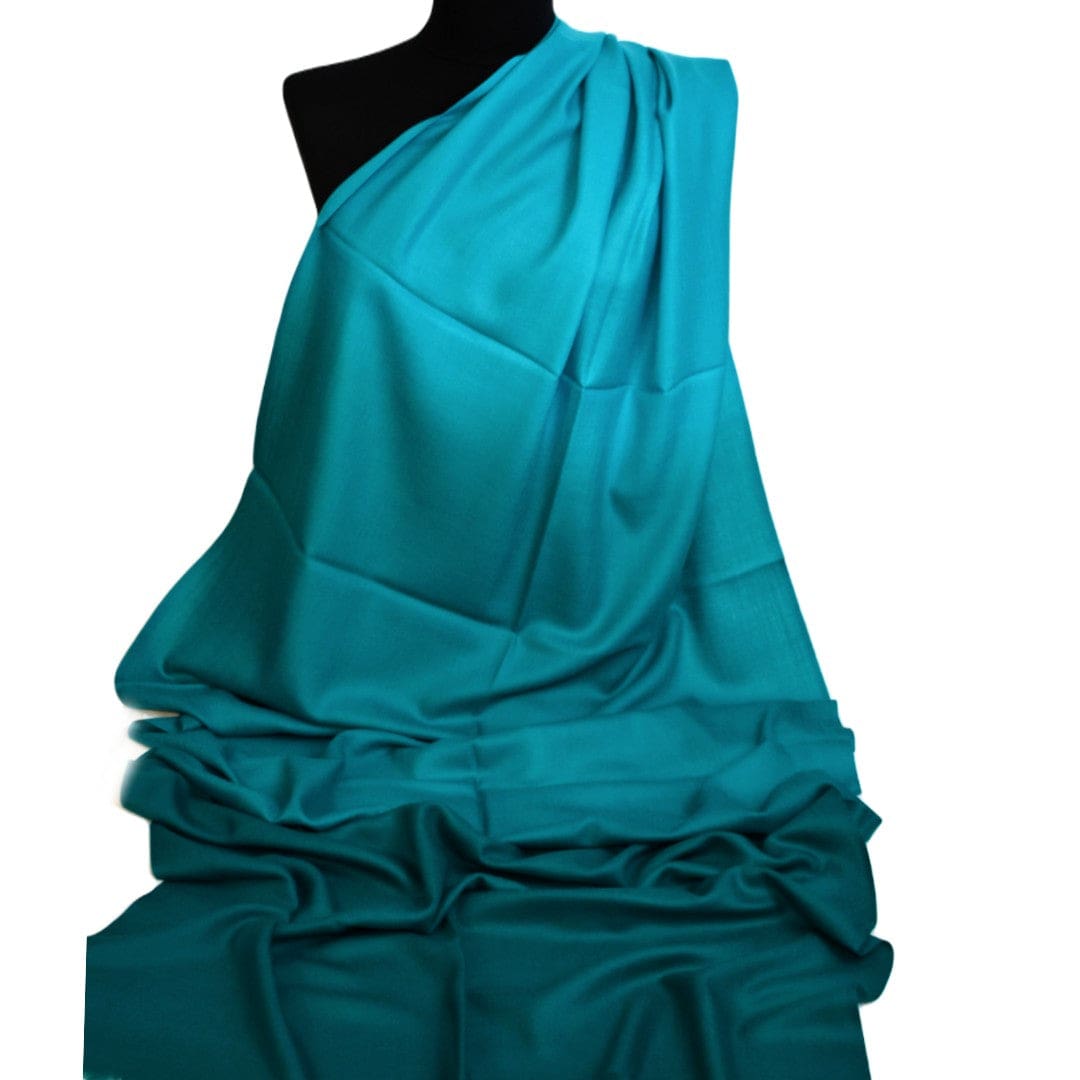 Sal Premium Lana Cashmere & Matase Naturala - Ombre Tri Color Shade ->Verde Smarald - cod: CASHMSILK177 - Saluri Cashmere