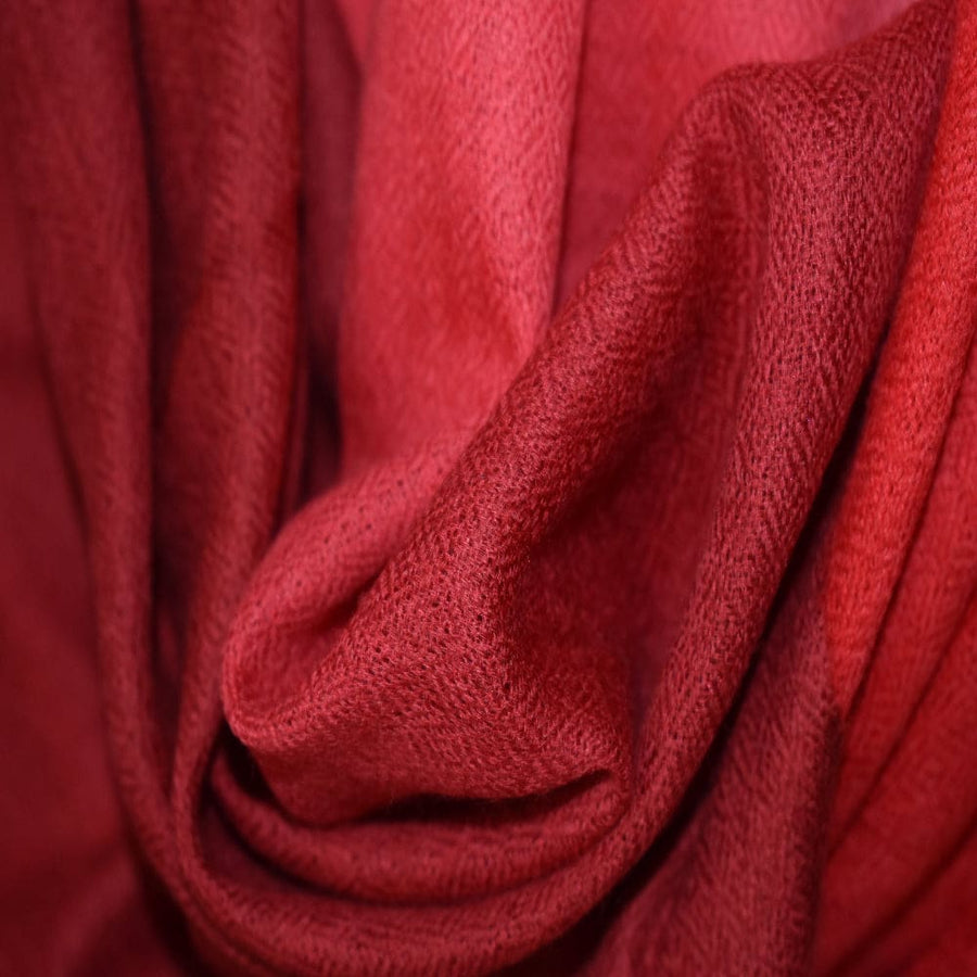 Sal Premium Lana Cashmere - Ombre Tri Color Shade ->Rosu/Rosu de foc/ Rosu Scarlat - cod: CASHM17 - Sal din Cashmere