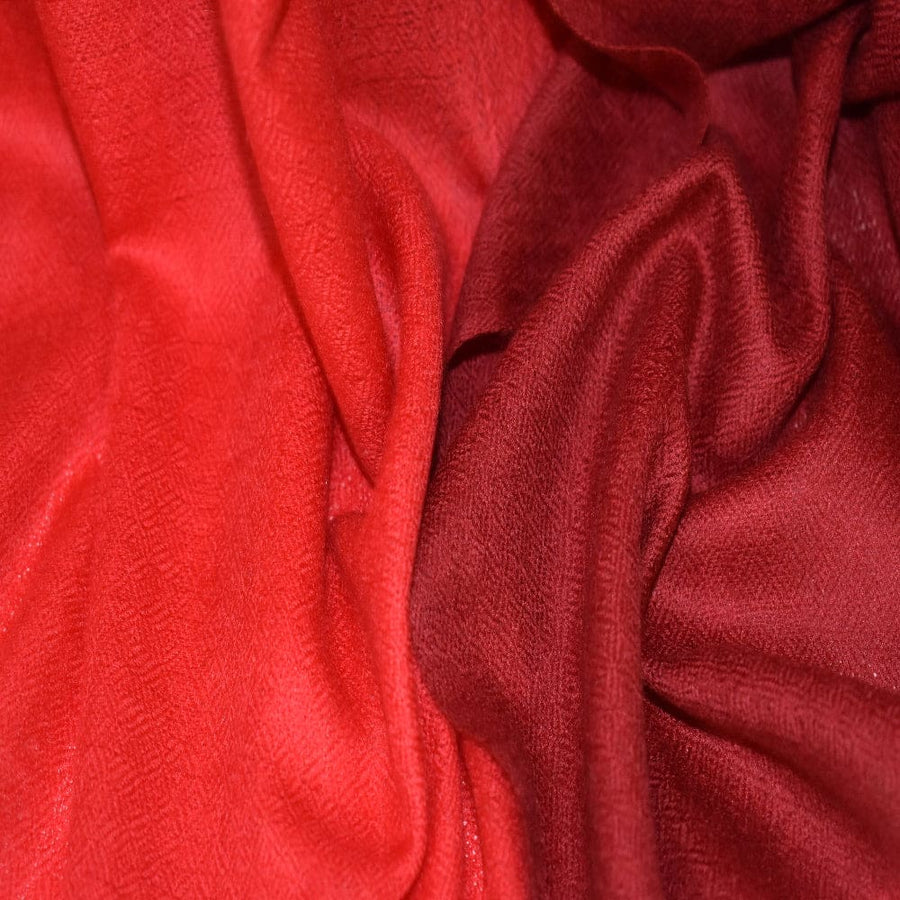 Sal Premium Lana Cashmere - Ombre Tri Color Shade ->Rosu/Rosu de foc/ Rosu Scarlat - cod: CASHM17 - Sal din Cashmere