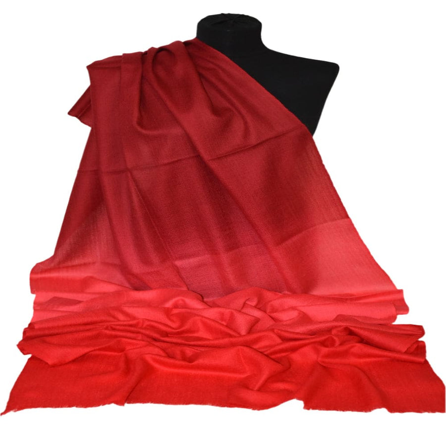 Sal Premium Lana Cashmere - Ombre Tri Color Shade ->Rosu/Rosu de foc/ Rosu Scarlat - cod: CASHM17 - Sal din Cashmere