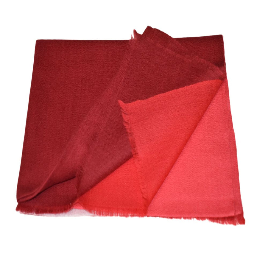 Sal Premium Lana Cashmere - Ombre Tri Color Shade ->Rosu/Rosu de foc/ Rosu Scarlat - cod: CASHM17 - Sal din Cashmere