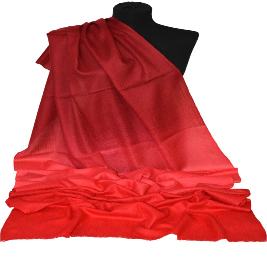 Sal Premium Lana Cashmere - Ombre Tri Color Shade ->Rosu/Rosu de foc/ Rosu Scarlat - cod: CASHM17 - Sal din Cashmere