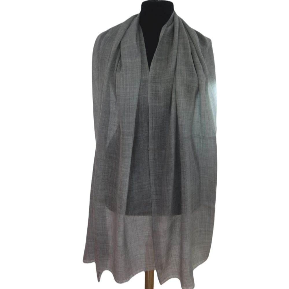 Sal Premium Unisex din Cashmere Pashmina & Matase Naturala - Ash Grey -> Cod: NEWPASHM8 - sal din cashmere pashmina