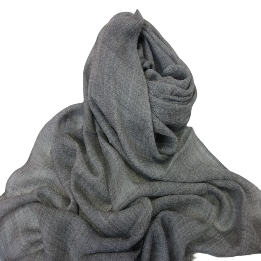 Sal Premium Unisex din Cashmere Pashmina & Matase Naturala - Ash Grey -> Cod: NEWPASHM8 - sal din cashmere pashmina