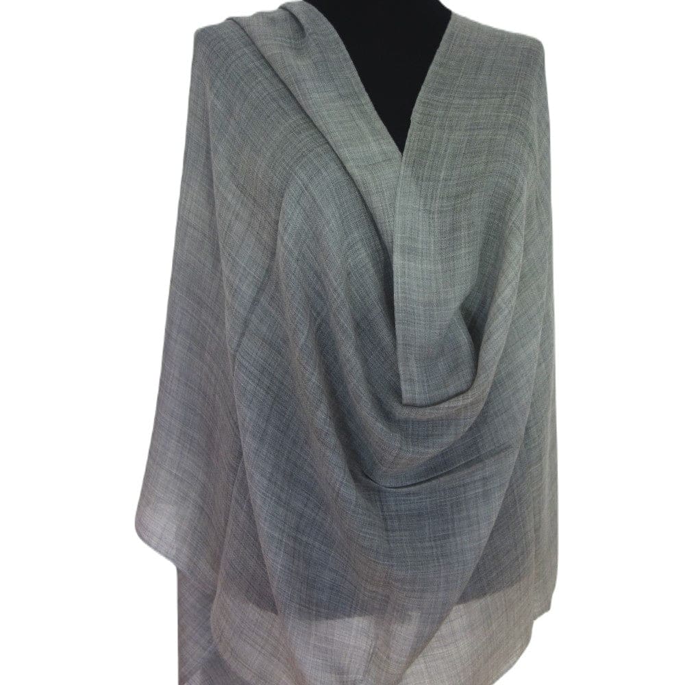 Sal Premium Unisex din Cashmere Pashmina & Matase Naturala - Ash Grey -> Cod: NEWPASHM8 - sal din cashmere pashmina