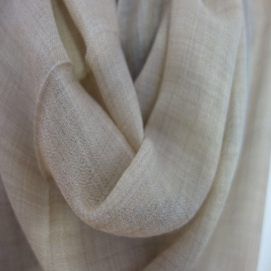 Sal Premium Unisex din Cashmere Pashmina - Natural Bej -> Cod: NEWPASHM5 - sal din cashmere pashmina