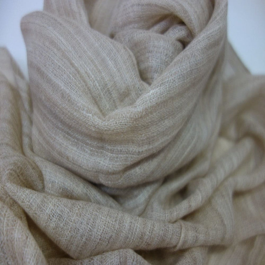 Sal Premium Unisex din Cashmere Pashmina - Natural Bej -> Cod: NEWPASHM7 - sal din cashmere pashmina
