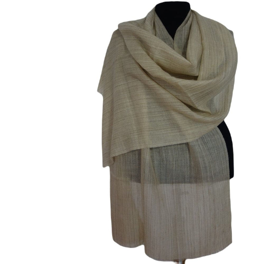 Sal Premium Unisex din Cashmere Pashmina - Natural Bej -> Cod: NEWPASHM7 - sal din cashmere pashmina