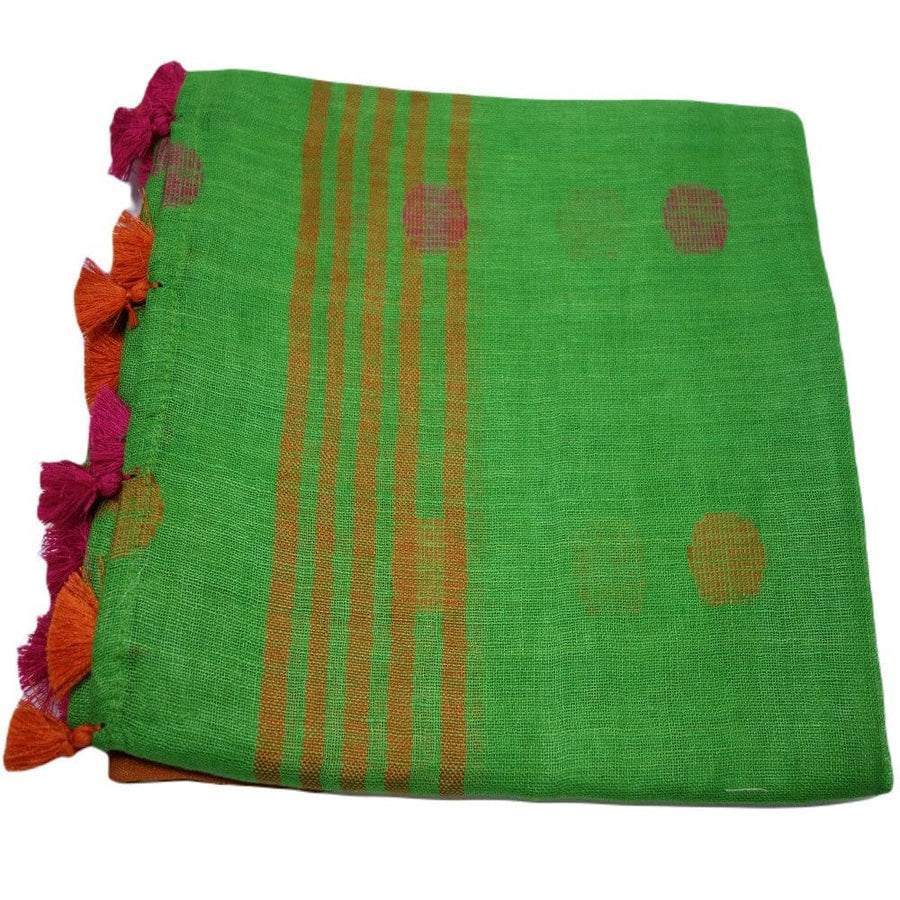 Sal tesut manual din 100% IN (Linen 100%) -4 Seasons Emerald -> Cod: NEWIN5 - sal din In (linen)