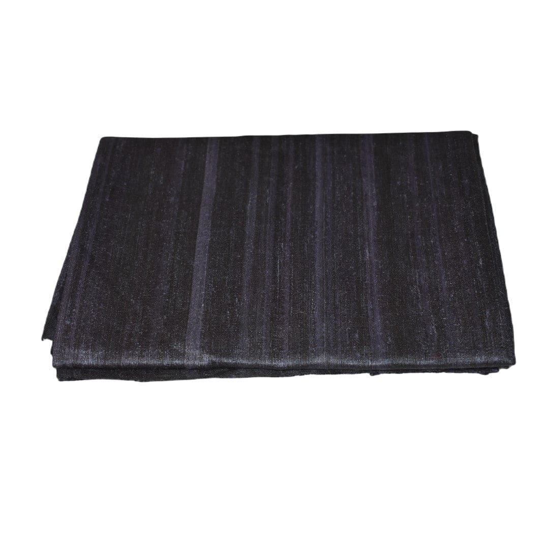 Sal tesut manual din 100% Matase Naturala Organica - Ghicha Tassar/Tussar Silk -Ash Black -> Cod: NEWGhicha5 - sal matase naturala
