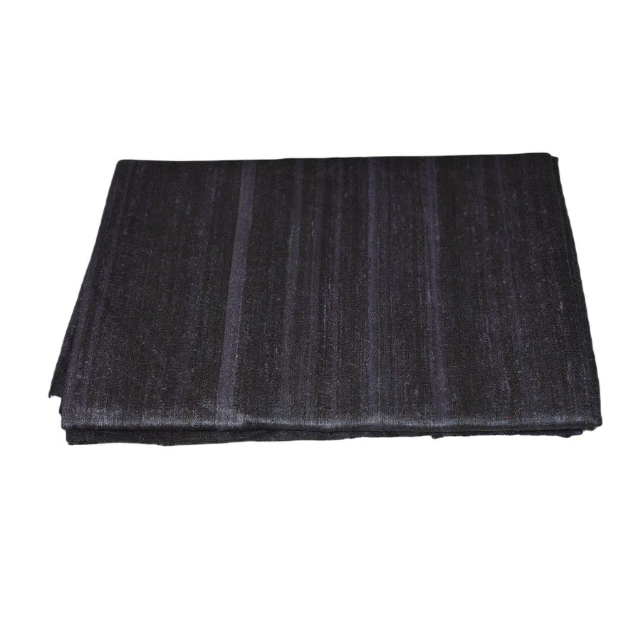 Sal tesut manual din 100% Matase Naturala Organica - Ghicha Tassar/Tussar Silk -Ash Black -> Cod: NEWGhicha5 - sal matase naturala