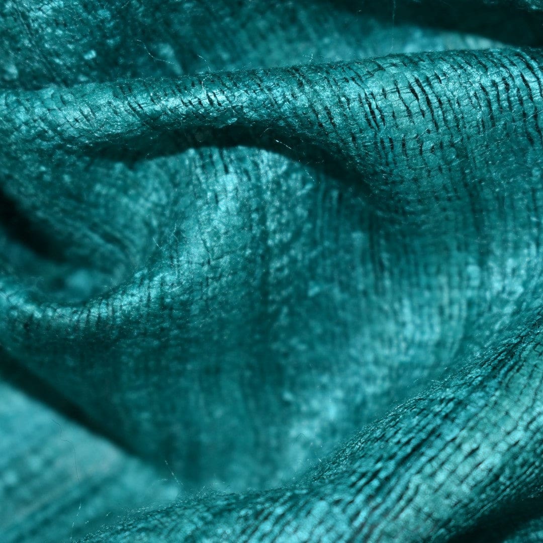 Sal tesut manual din 100% Matase Naturala Organica - Ghicha Tassar/Tussar Silk ->Blueverde -> Cod: NEWGHICHA10 - sal matase naturala