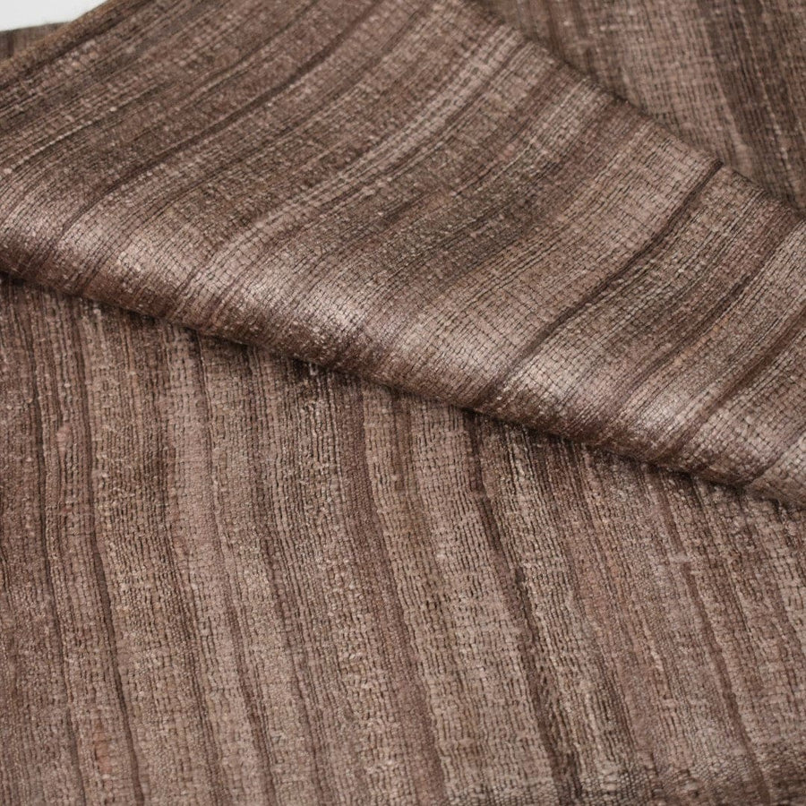 Sal tesut manual din 100% Matase Naturala Organica - Ghicha Tassar/Tussar Silk - Cappuccino -> Cod: NEWGhicha8 - Sal din Matase Raw Silk