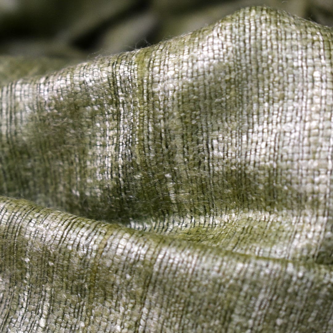 Sal tesut manual din 100% Matase Naturala Organica - Ghicha Tassar/Tussar Silk - Lime Green -> Cod:GhichaApril1 - sal matase naturala