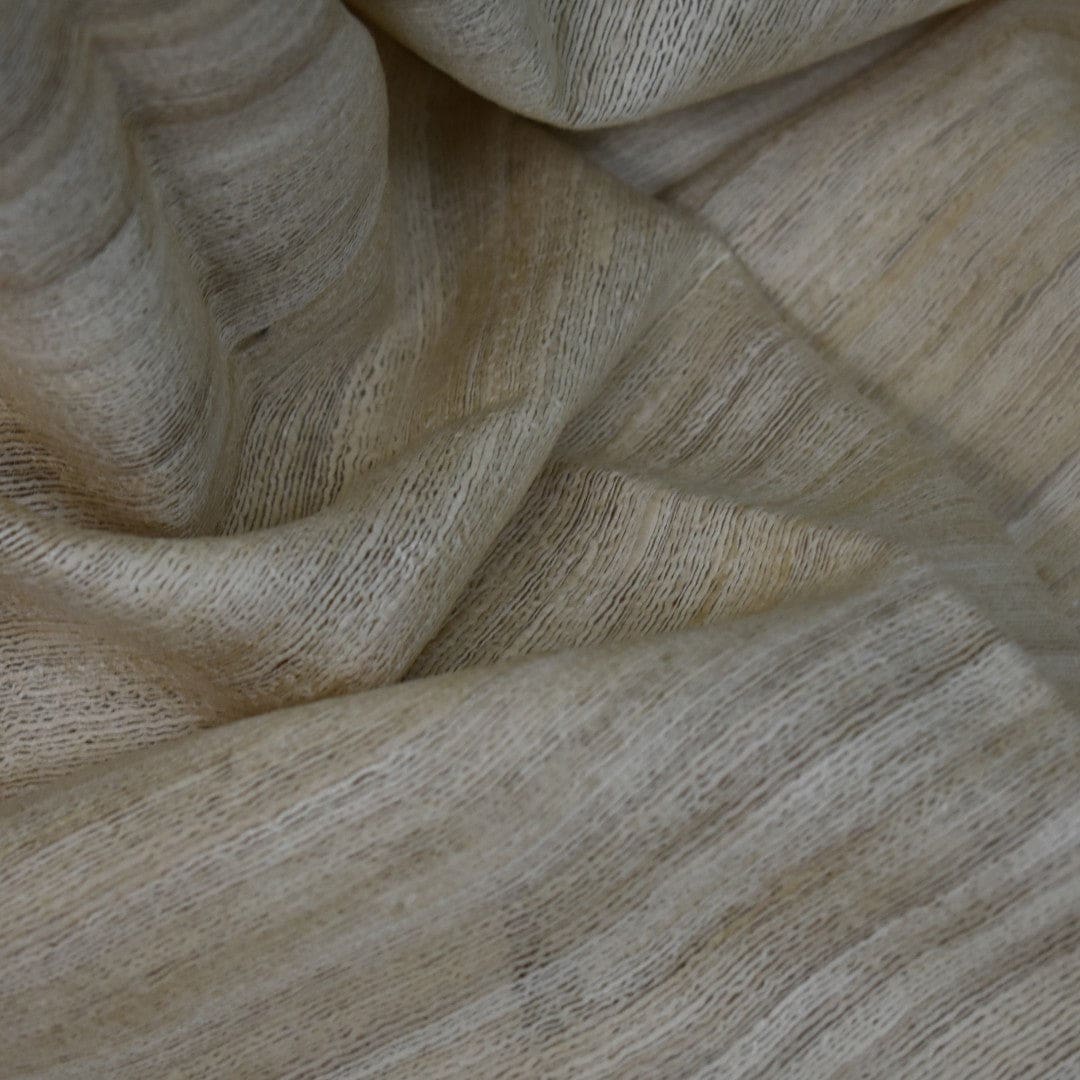 Sal tesut manual din 100% Matase Naturala Organica - Ghicha Tassar/Tussar Silk - Natural Beige -> Cod: NEWGhicha3 - sal matase naturala