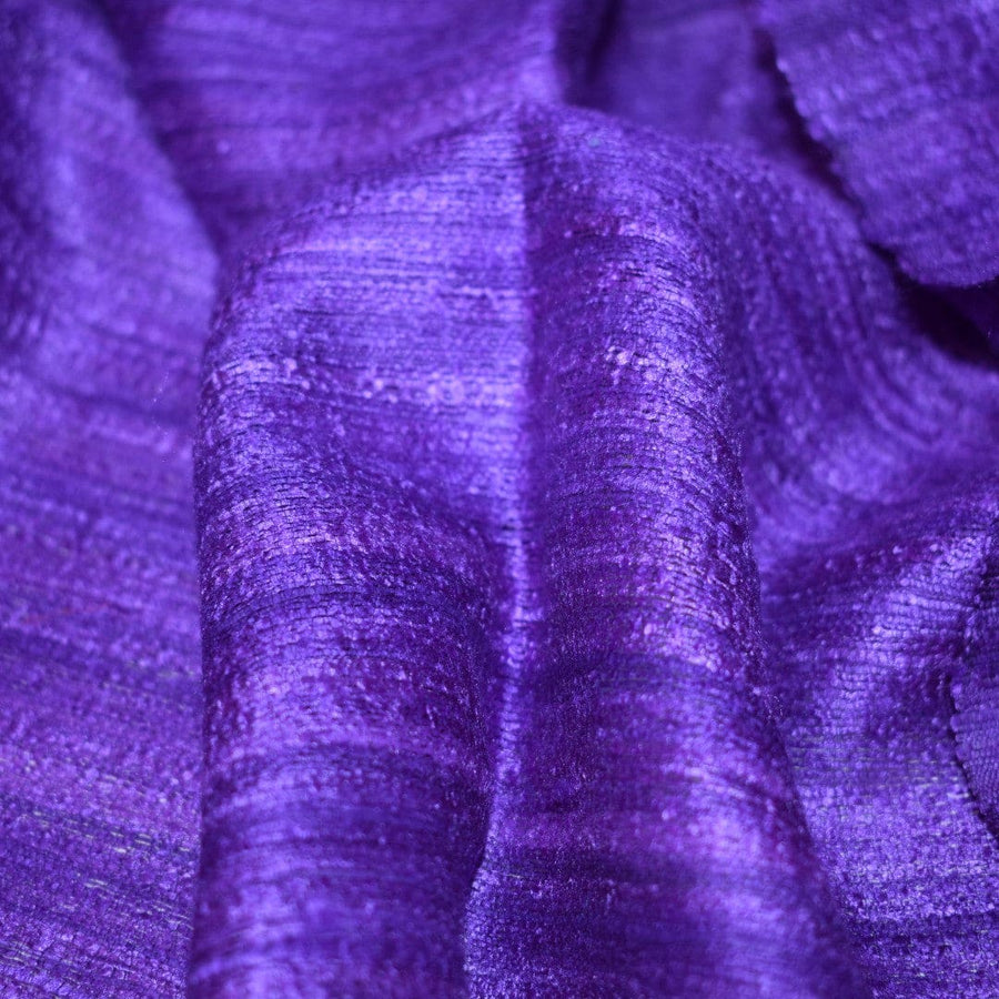 Sal tesut manual din 100% Matase Naturala Organica - Ghicha Tassar/Tussar Silk - Perennial Lavander Mov -> Cod: NEWGHICHA7 - sal matase