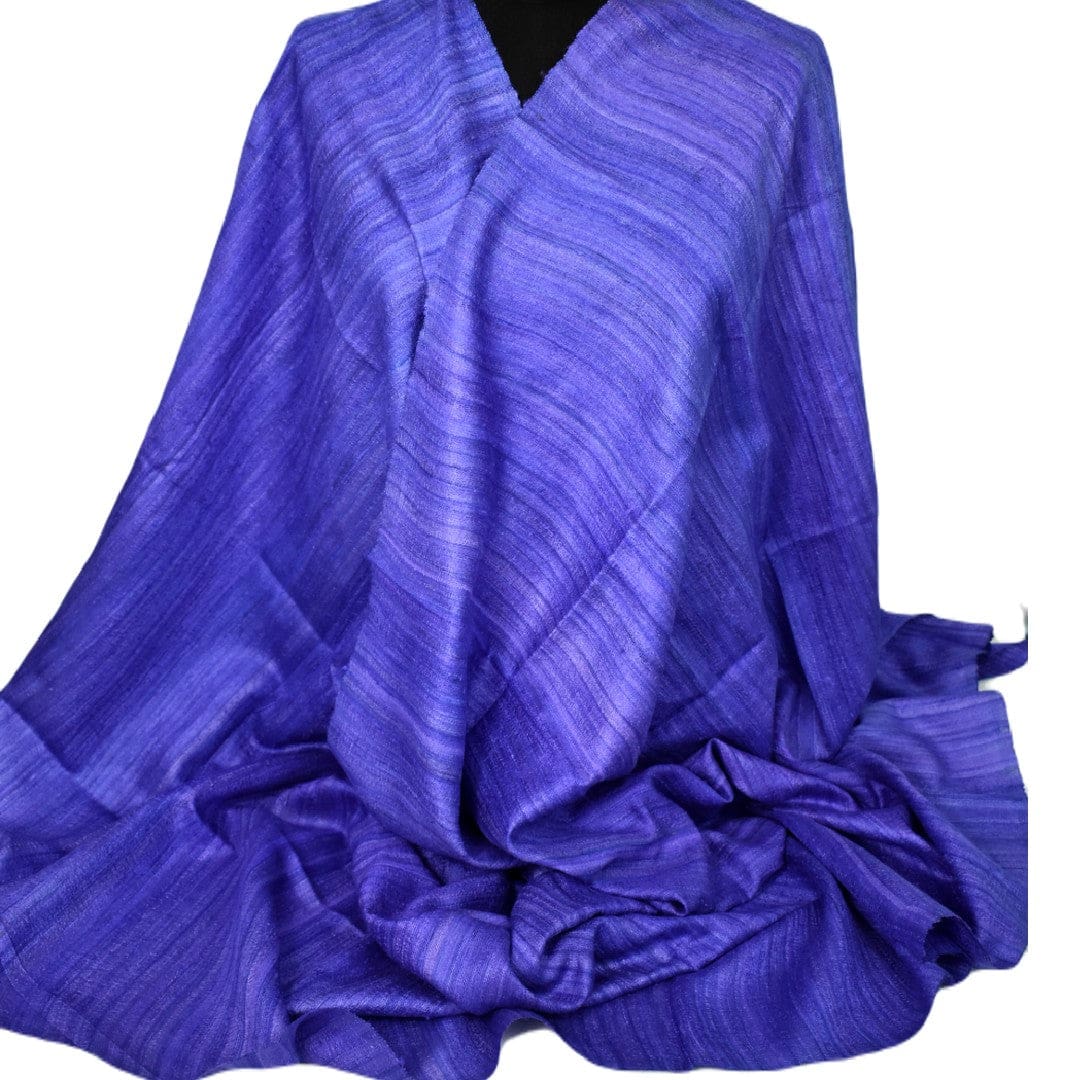 Sal tesut manual din 100% Matase Naturala Organica - Ghicha Tassar/Tussar Silk - Perennial Purple Mov -> Cod: NEWGHICHA6 - sal matase