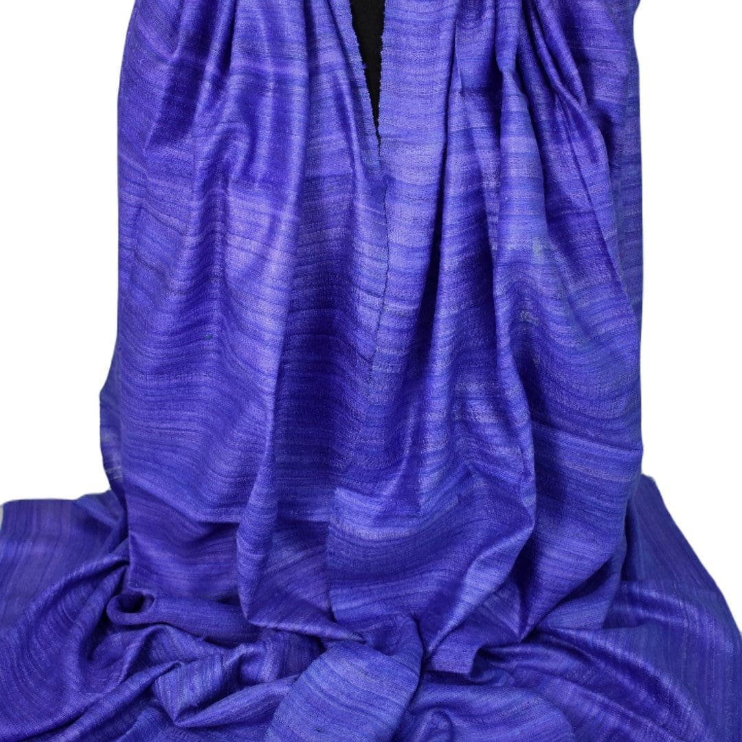 Sal tesut manual din 100% Matase Naturala Organica - Ghicha Tassar/Tussar Silk - Perennial Purple Mov -> Cod: NEWGHICHA6 - sal matase