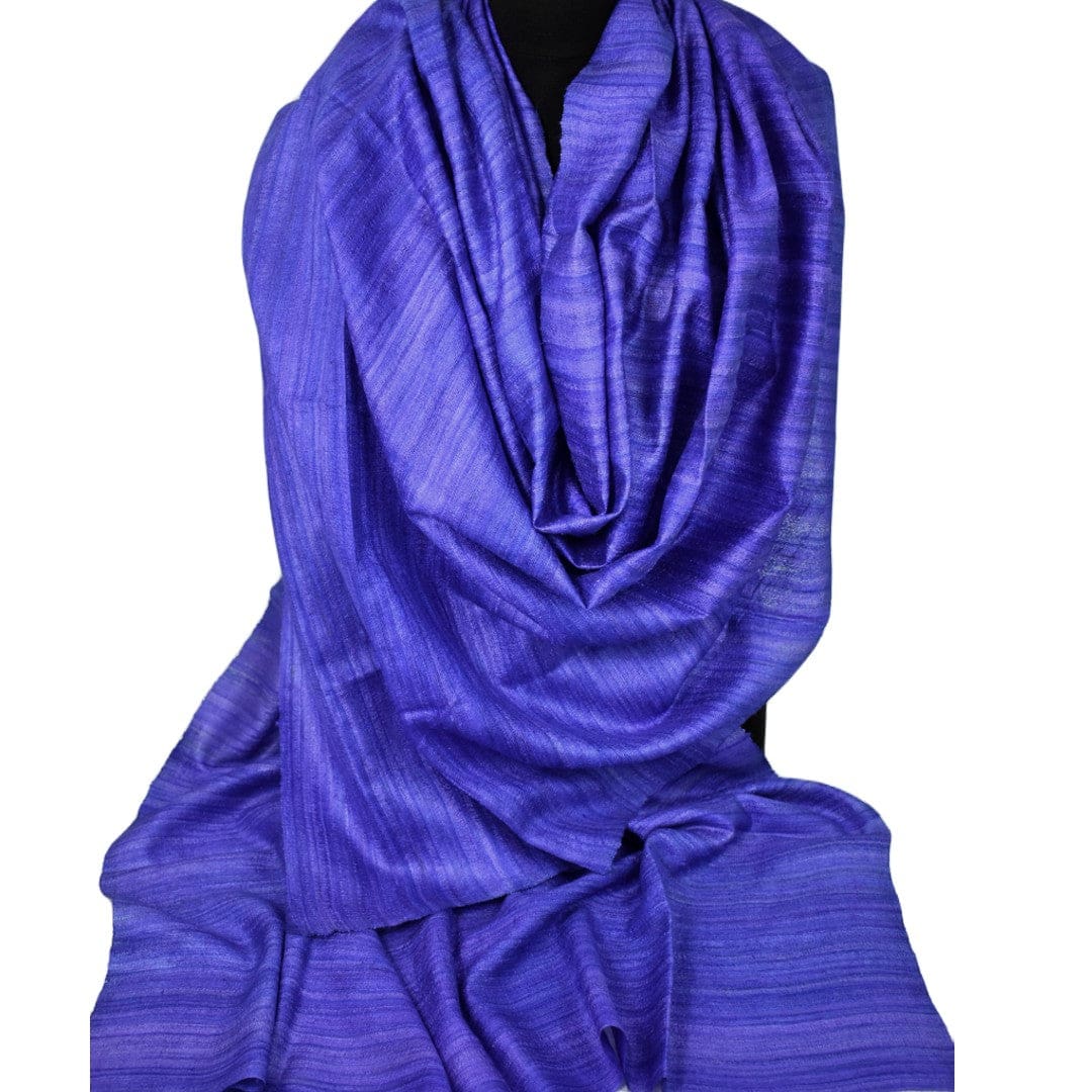 Sal tesut manual din 100% Matase Naturala Organica - Ghicha Tassar/Tussar Silk - Perennial Purple Mov -> Cod: NEWGHICHA6 - sal matase