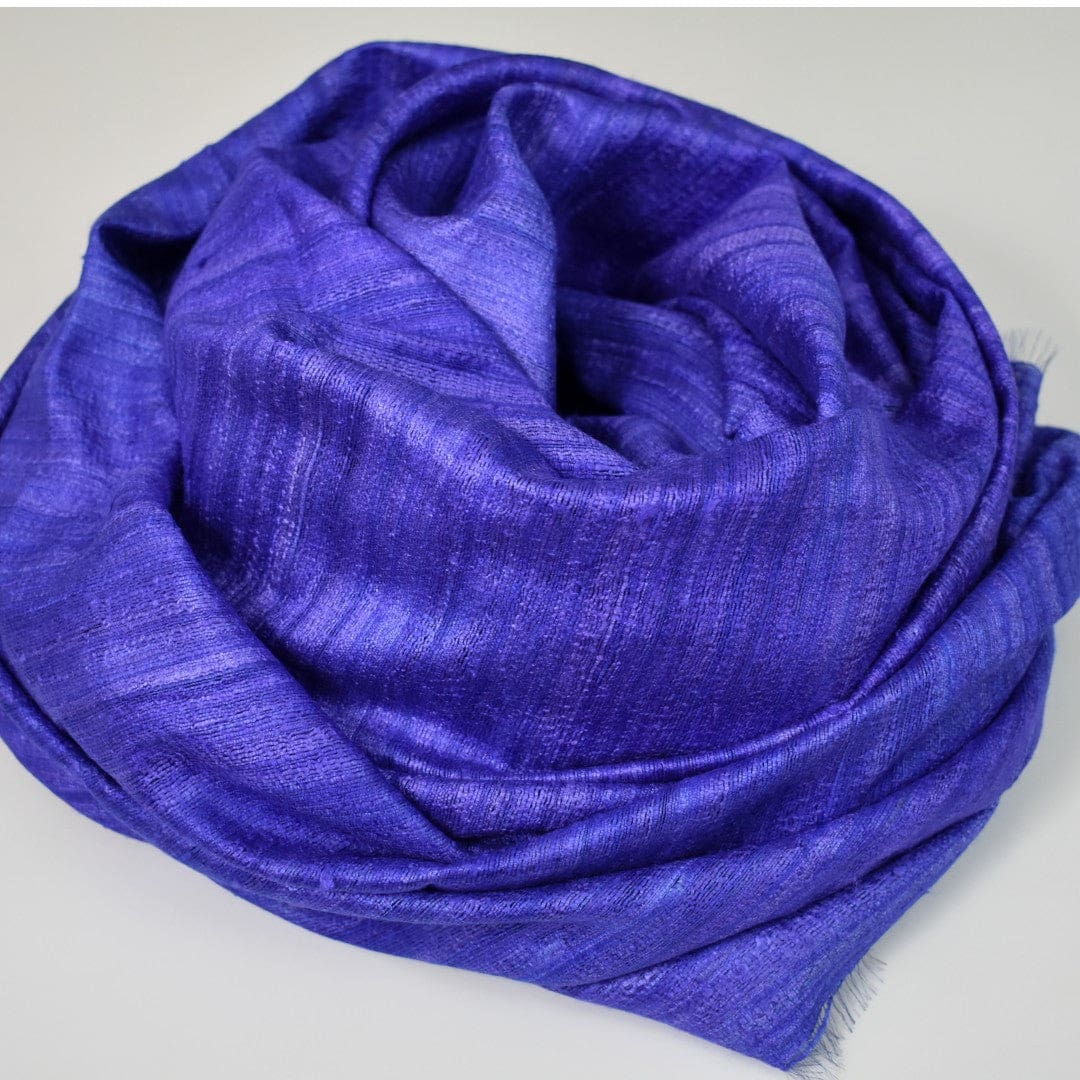 Sal tesut manual din 100% Matase Naturala Organica - Ghicha Tassar/Tussar Silk - Perennial Purple Mov -> Cod: NEWGHICHA6 - sal matase