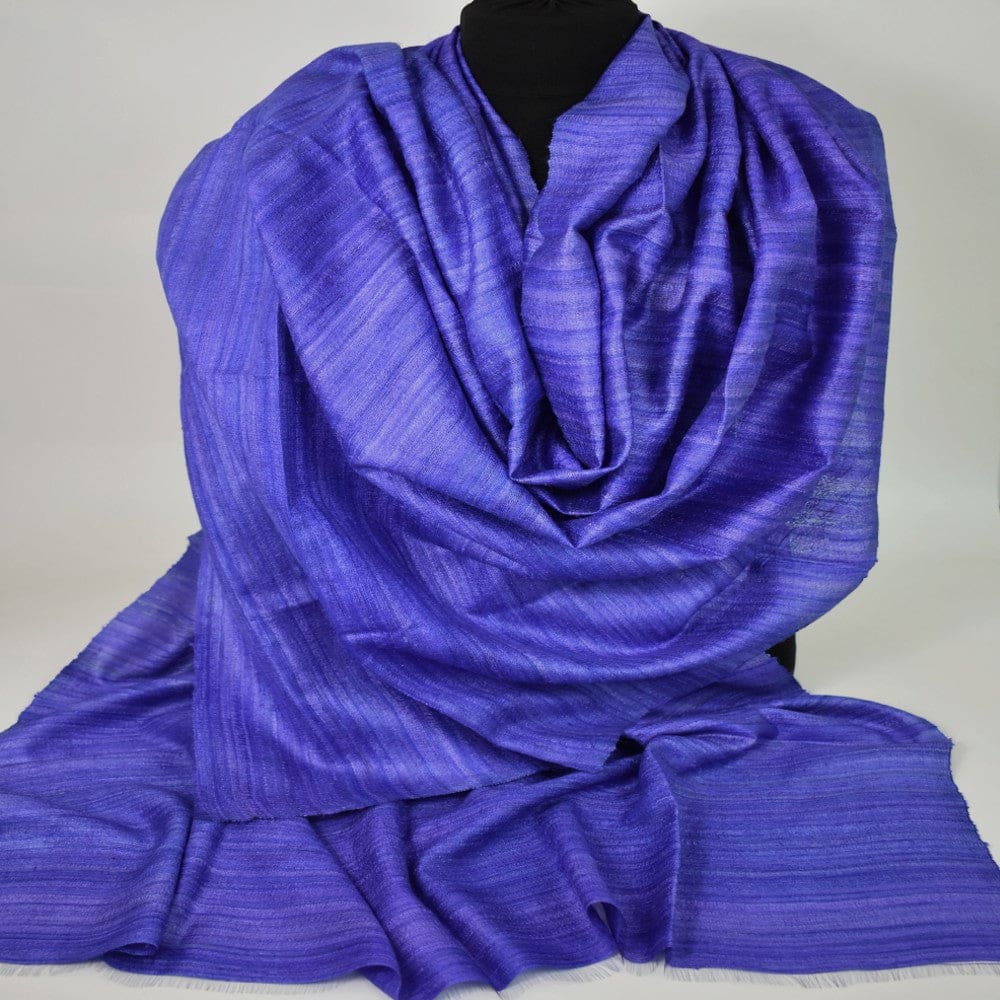 Sal tesut manual din 100% Matase Naturala Organica - Ghicha Tassar/Tussar Silk - Perennial Purple Mov -> Cod: NEWGHICHA6 - sal matase